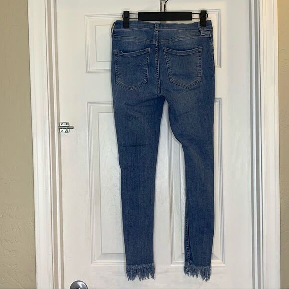 Free People great heights frayed skinny denim jeans Size 26 - Picture 6 of 10